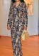 SC Plus Size Sequin Embroidery Blazer Two Piece Pants Set GXYY-8271