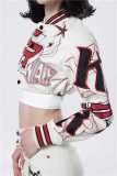 SC Fashion Short Long Sleeve Single Breasted Baseball Coat GFCF-1295