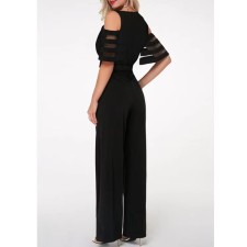 SC V Neck Off Shoulder Belt Jumpsuit GXYY-8200