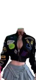 SC Long Sleeve Embroidered Jacket Baseball Coat GFCF-1293