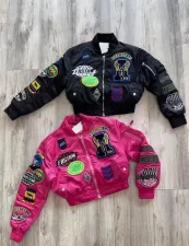 SC Long Sleeve Embroidered Jacket Baseball Coat GFCF-1293
