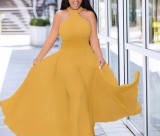 SC Plus Size Solid Color Sleeveless Maxi Dress GXYY-8217