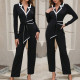 SC Color Block Long Sleeve Jumpsuit SFY-2790