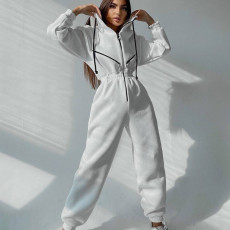 SC Sport Zipper Hooded Jumpsuit YMZY-701