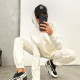SC Hooded Pockets Sweatshirt Two Piece Pants Set YMZY-1071