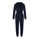 SC Sport Zipper Hooded Jumpsuit YMZY-701
