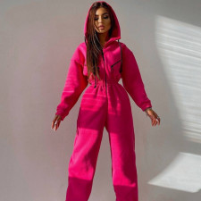 SC Sport Zipper Hooded Jumpsuit YMZY-701