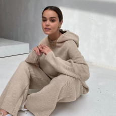 SC Fashion Sport Hooded Sweatshirt Two Piece Pants Set YMZY-1930