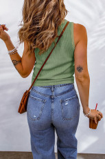 SC Sleeveless Solid Color Knits Tank Tops YMZY-0026
