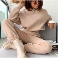 SC Sport Hooded Long Sleeve Sweatshirt Pants Suit YMZY-11201