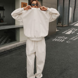 SC Sport Casual Long Sleeve Sweatshirt Pants Suit YMZY-21174