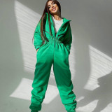 SC Sport Zipper Hooded Jumpsuit YMZY-701
