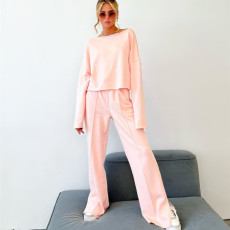 SC Casual Long Sleeve Loose Long Sleeve Pants Suit YMZY-1056