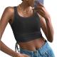 SC Sleeveless O Neck Drawstring T Shirt YMZY-11504