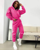 SC Long Sleeve Hooded Sport Two Piece Pants Set YMZY-11206