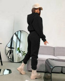 SC Long Sleeve Hooded Sport Two Piece Pants Set YMZY-11206