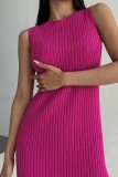 SC Solid Color Sleeveless Split Maxi Dress YMZY-11819