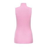 SC High Neck Solid Color Sleeveless Tops YMZY-21141