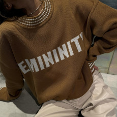 SC O Neck Print Knits Long Sleeve Sweater YMZY-11301