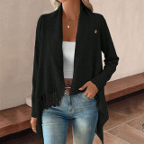 SC Fashion Cardigan Irregular Tassel Sweater GDAM-7203