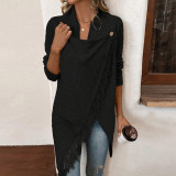 SC Fashion Cardigan Irregular Tassel Sweater GDAM-7203