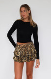 SC Leopard Print Sexy Pleated Skirt MZ-2876