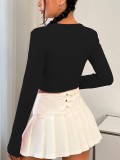 SC Long Sleeve Solid Color Love T Shirt GYSQ-ZTDH0940