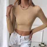 SC Long Sleeve Knits Backless T Shirt GYSQ-CTCD2830