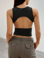 SC Solid Color Tight Sleeveless Tank Tops GYSQ-CDEA2460