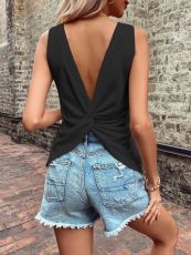 SC Backless V Neck Sport Tank Tops GYSQ-CVDB0220