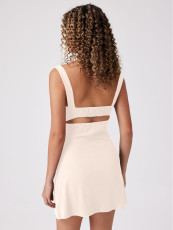 SC Sexy Solid Color Sleeveless Sling Mini Dress GYSQ-CDDL1310