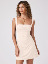 SC Sexy Solid Color Sleeveless Sling Mini Dress GYSQ-CDDL1310