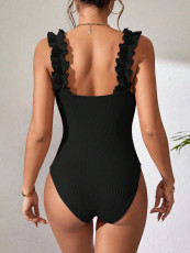 SC Sexy Knits Solid Color Sleeveless Bodysuit GYSQ-CODF0270
