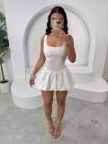 SC Pre Order: About 7 work days shipping Solid Color Square Neck Mini Dress YUEM-11987