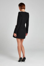 SC U-neck Long Sleeve Diamond-studded Mini Dress OD-8722