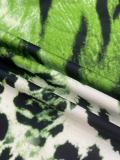 SC Plus Size Print V Neck Maxi Dress GAWE-6406
