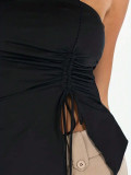 SC Drawstring Split Irregular Tank Top GYSQ-KCEC1280