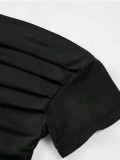 SC Slash Shoulder Short Sleeve Skinny Tops GYSQ-CTEA0340