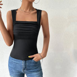 SC Sleeveless Knits Sexy Solid Tank Tops GYSQ-CVDE3020