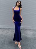 SC Sexy Backless Sleeveless Fishtail Dress GYSQ-CDDG1420