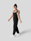 SC Solid Color Loose Back Pants Jumpsuit GYSQ-KJEC1430