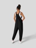 SC Solid Color Loose Back Pants Jumpsuit GYSQ-KJEC1430