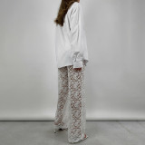 SC Lace See Through Patchwork Pants GPBY-15116