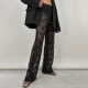 SC Lace See Through Patchwork Pants GPBY-15116