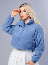 SC Solid Color Long Sleeve Thick Jacket YH-9003