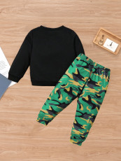 SC Kids Long Sleeve Pullover Camouflage Pants Suit GYMF-148