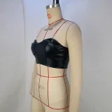 SC Solid Color Glossy PU Leather Vest GPBY-2122