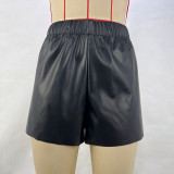 SC PU Leather Solid Color Short GPBY-15121