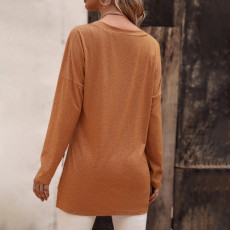 SC Long Sleeve V Neck Knits T Shirt GYSQ-QCCH2250