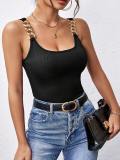 SC U Neck Sleeveless Sling Tops GYSQ-UTED1920